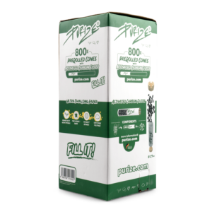 800 PURIZE® Activated PreRolled Cones XTRA Slim Size